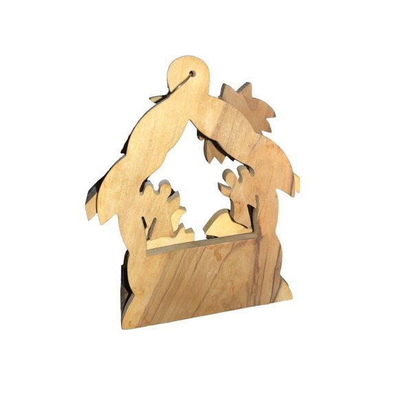Wood Nativity Ornament or Table top Decor - Picture 5 of 14